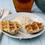 Crunchy Chicken Stuffed Waffles & Maple Dijon Dip Crunchy Chicken Stuffed Waffles & Maple Dijon Dip