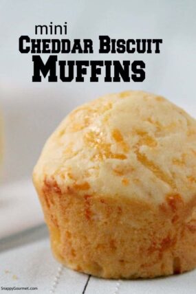 closeup of mini muffin