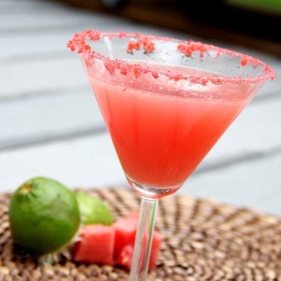 Watermelon Poptini Cocktail Recipe | SnappyGourmet.com
