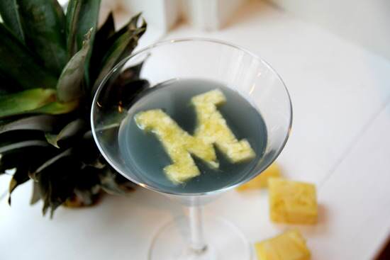 Go Blue-tini Cocktail Recipe | SnappyGourmet.com