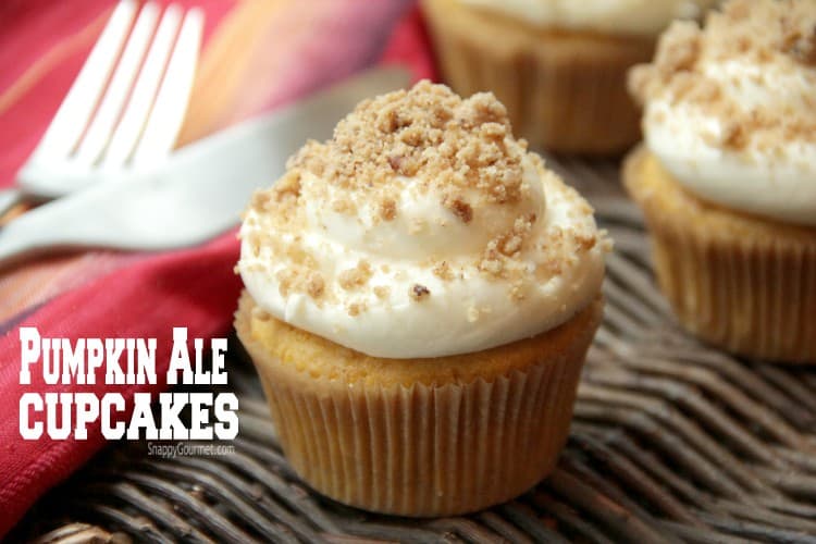 Pumpkin Ale Cupcakes - gourmet cupcakes with a cake mix