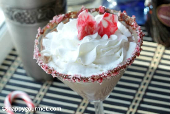 Peppermint Brownietini Cocktail Recipe | snappygourmet.com