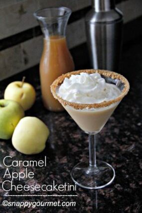 Caramel Apple Cheesecaketini recipe | snappygourmet.com