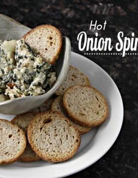 Hot Onion Spinach Dip Recipe | snappygourmet.com