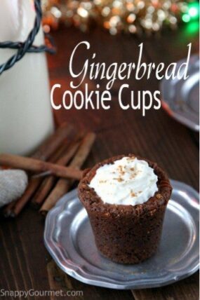 Gingerbread Cookie Cups Recipe | SnappyGourmet.com
