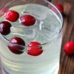 Cranberry Limoncello Spritzer Cocktail Recipe - easy holiday drink! SnappyGourmet.com
