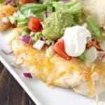 Nacho Chicken Recipe - easy family friendly Mexican inspired dinner! SnappyGourmet.com