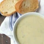 Brussels Sprout Soup - easy one pot brussels sprout soup recipe | SnappyGourmet.com