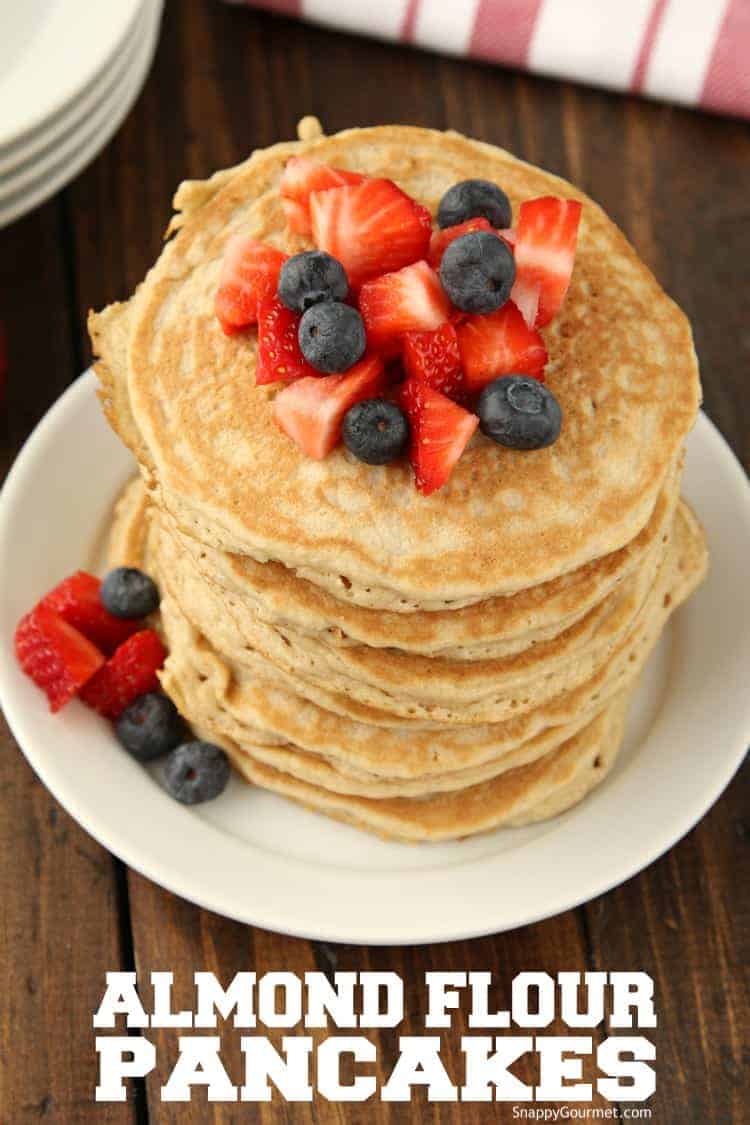 Almond flour pancakes recipe (gluten free pancakes)