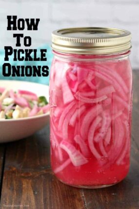 How to Pickle Onions: Overnight Refrigerator Pickled Red Onions - easy pickled onion recipe