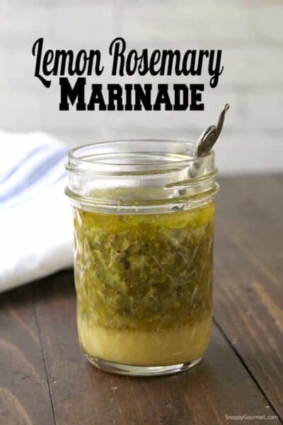 Lemon Rosemary Grilled Chicken Marinade - the best chicken marinade that is so easy to make