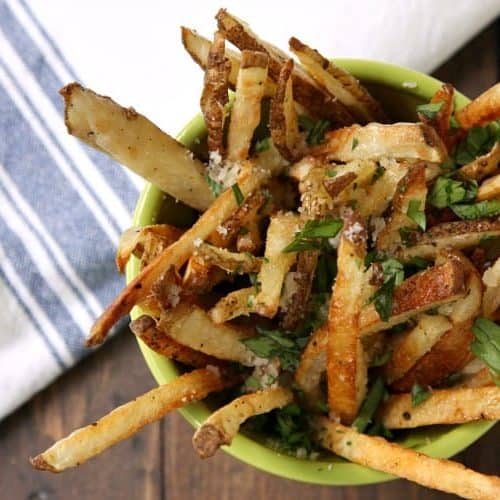 Real Ruffle Fries Truffle Fries (EASY baked crispy fries!) - Snappy Gourmet
