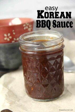 Korean BBQ Sauce in glass jar