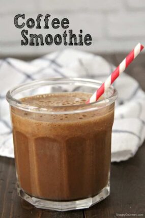 coffee smoothie in glass