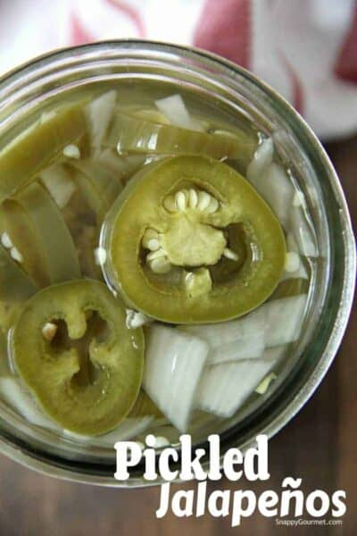 Pickled Jalapenos in mason jar