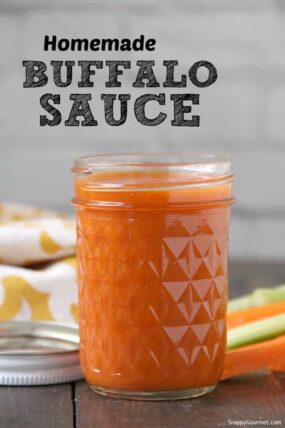 buffalo sauce in glass jar