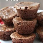 stack of brownie bites