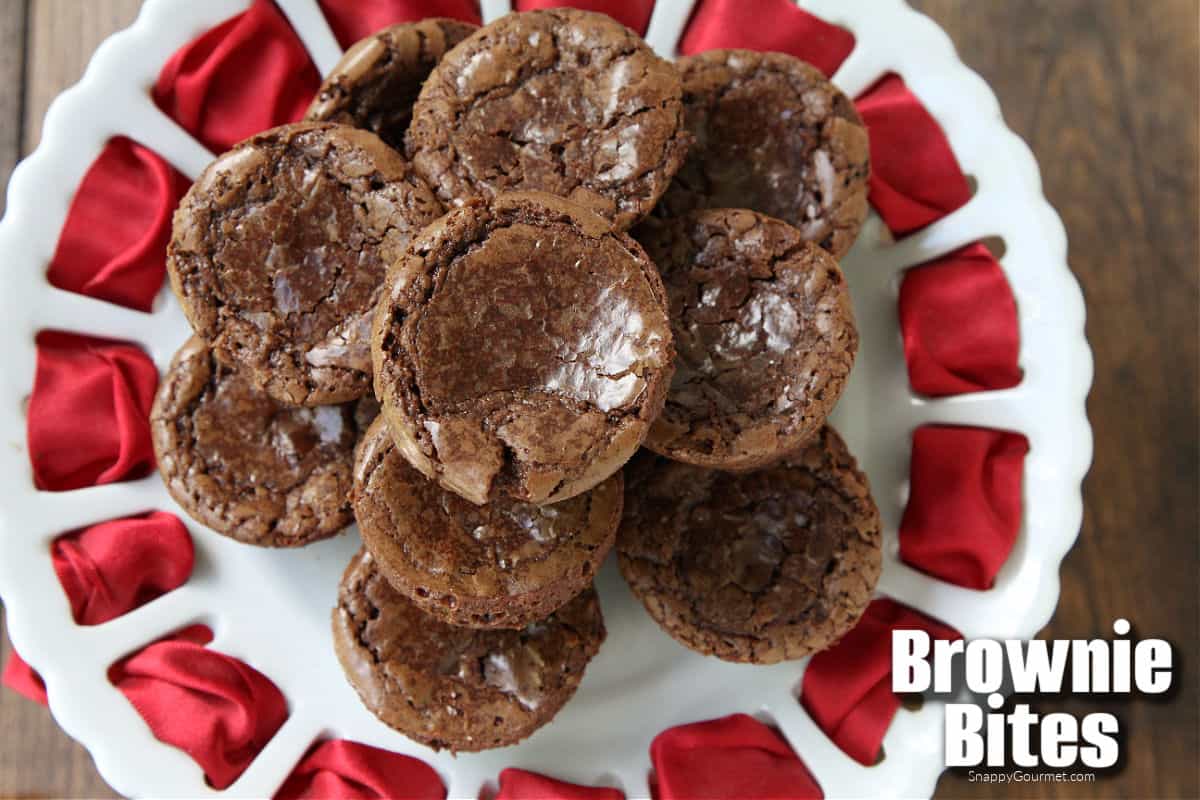 brownie bites on plate