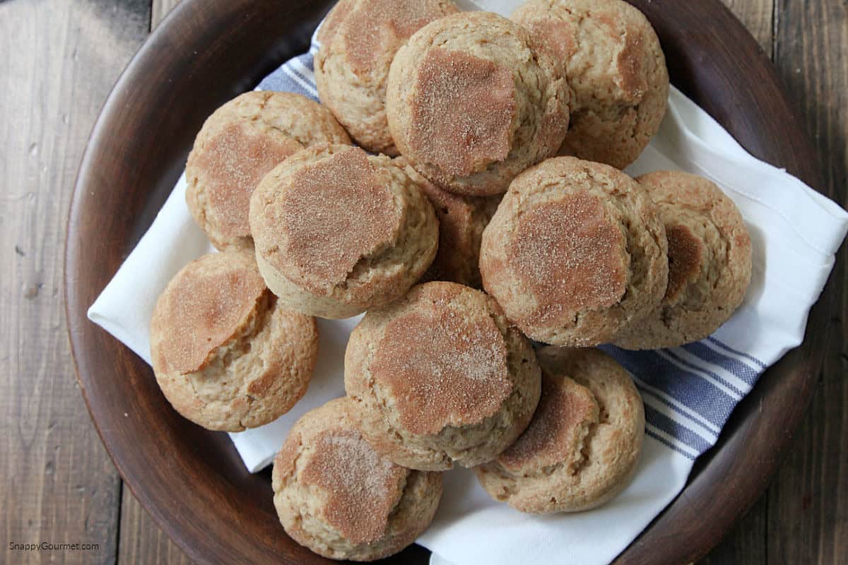 plate of cinnamon muffins
