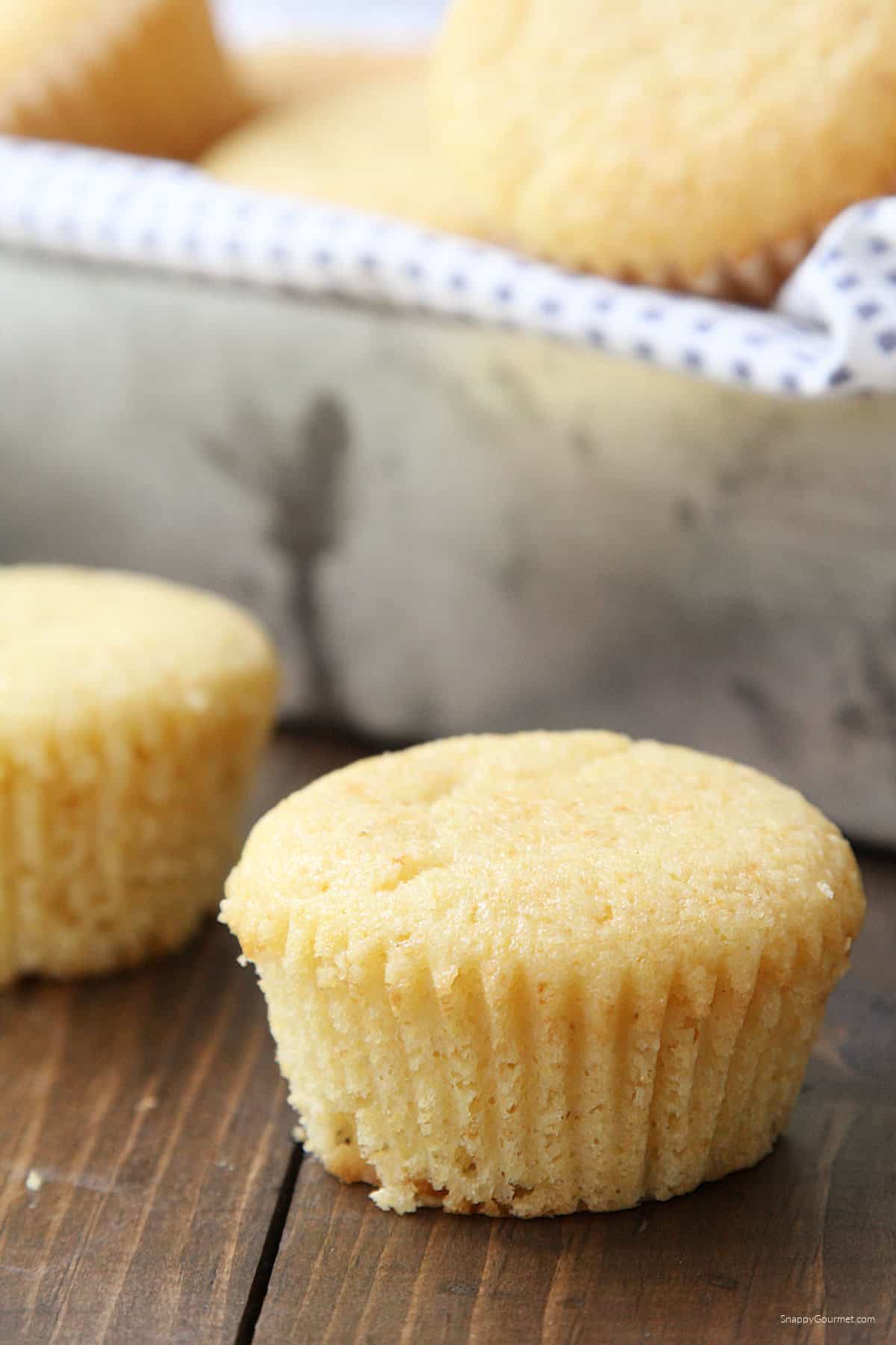 CORNBREAD MUFFINS on counter