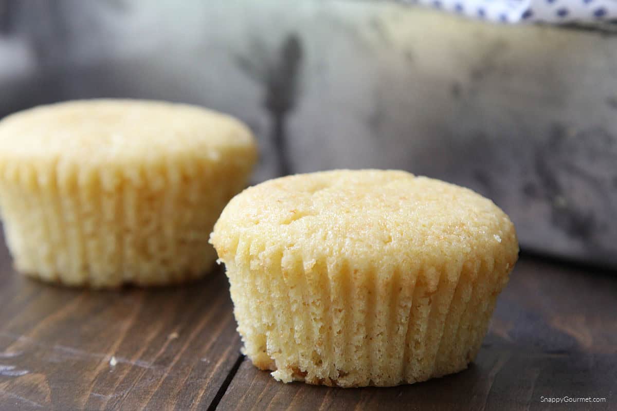 cornbread muffins on counter
