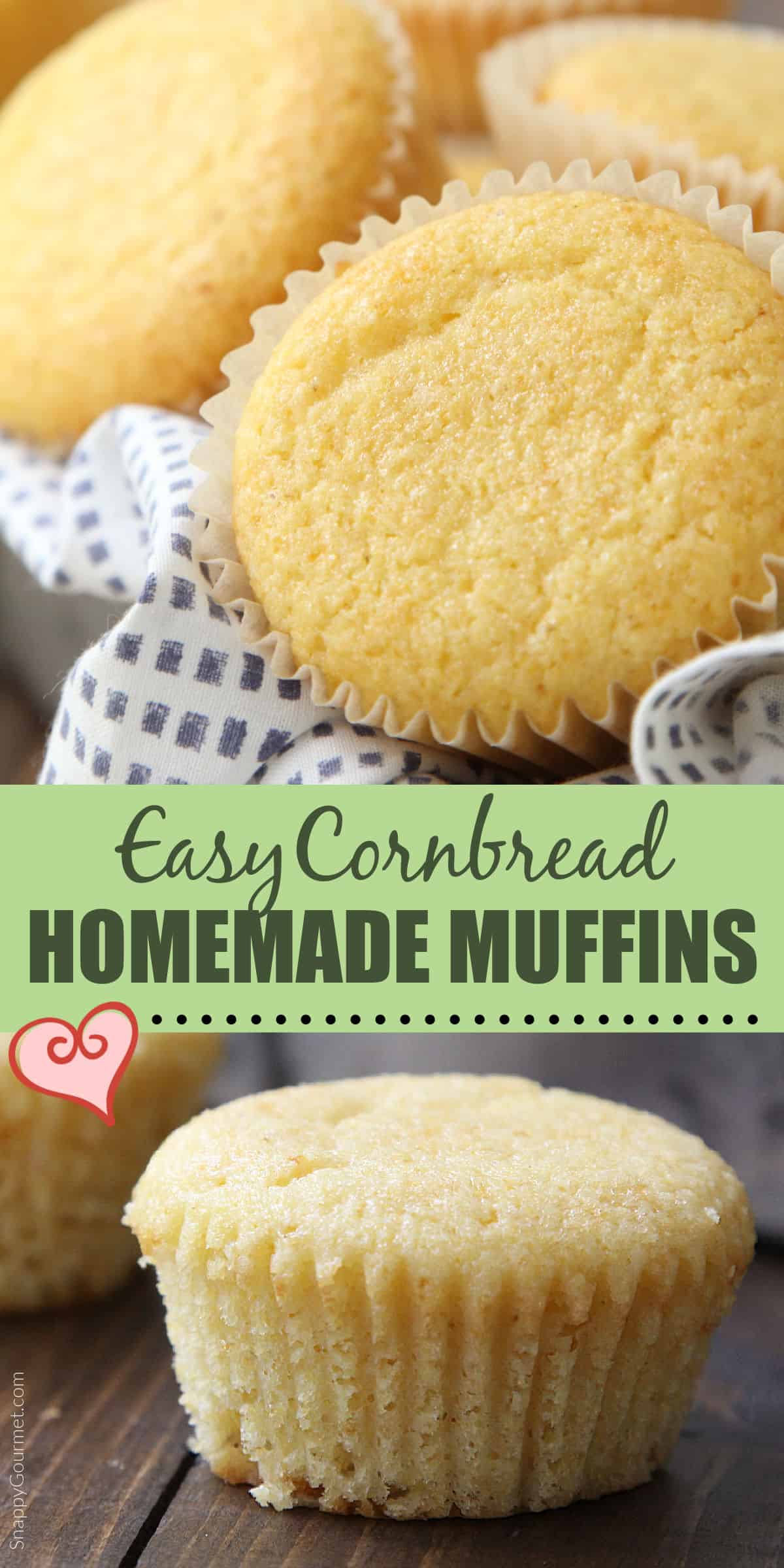 collage of CORNBREAD MUFFINS