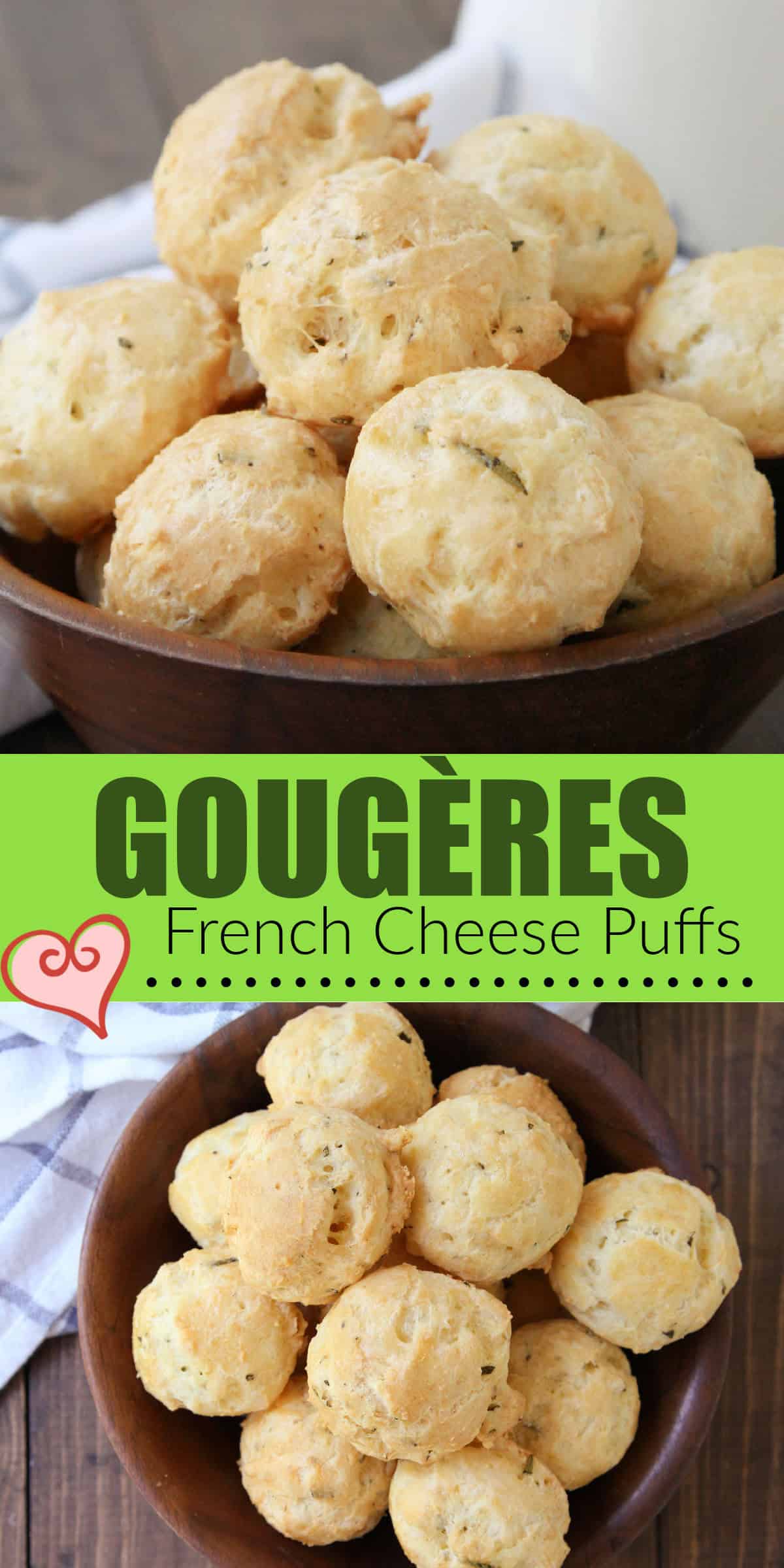 collage of GOUG&Egrave;RES in bowl