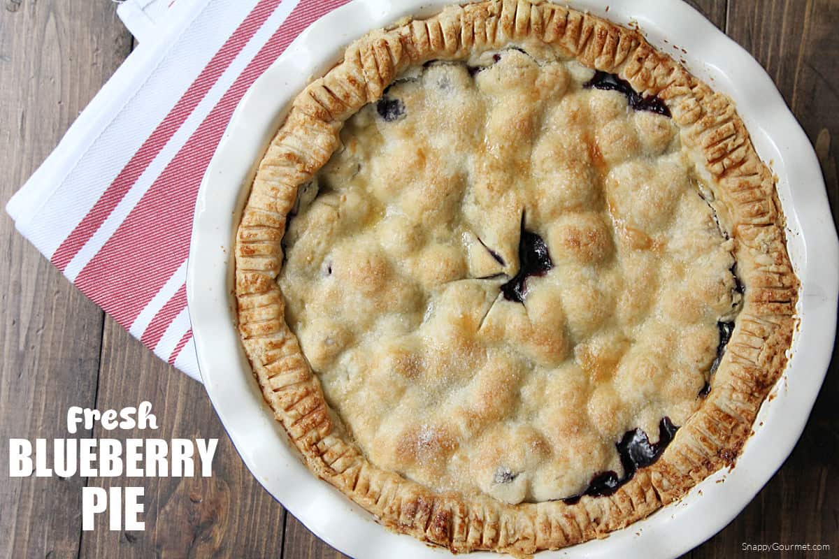 Blueberry Pie Blueberry Pie in pie plate