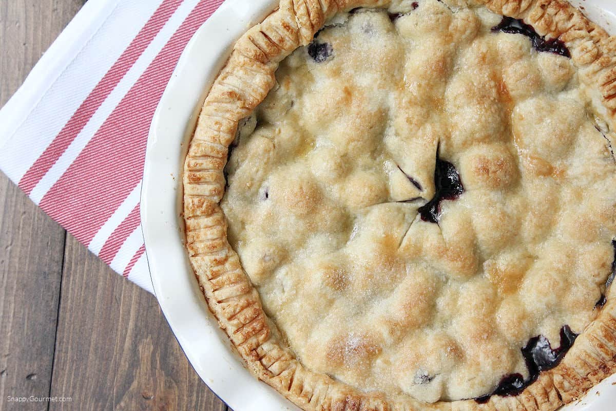 Blueberry Pie Blueberry Pie in pie plate