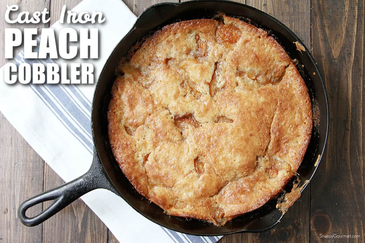 Cast Iron Peach Cobbler