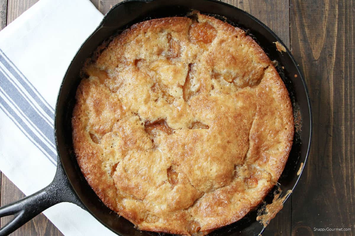 Cast Iron Peach Cobbler