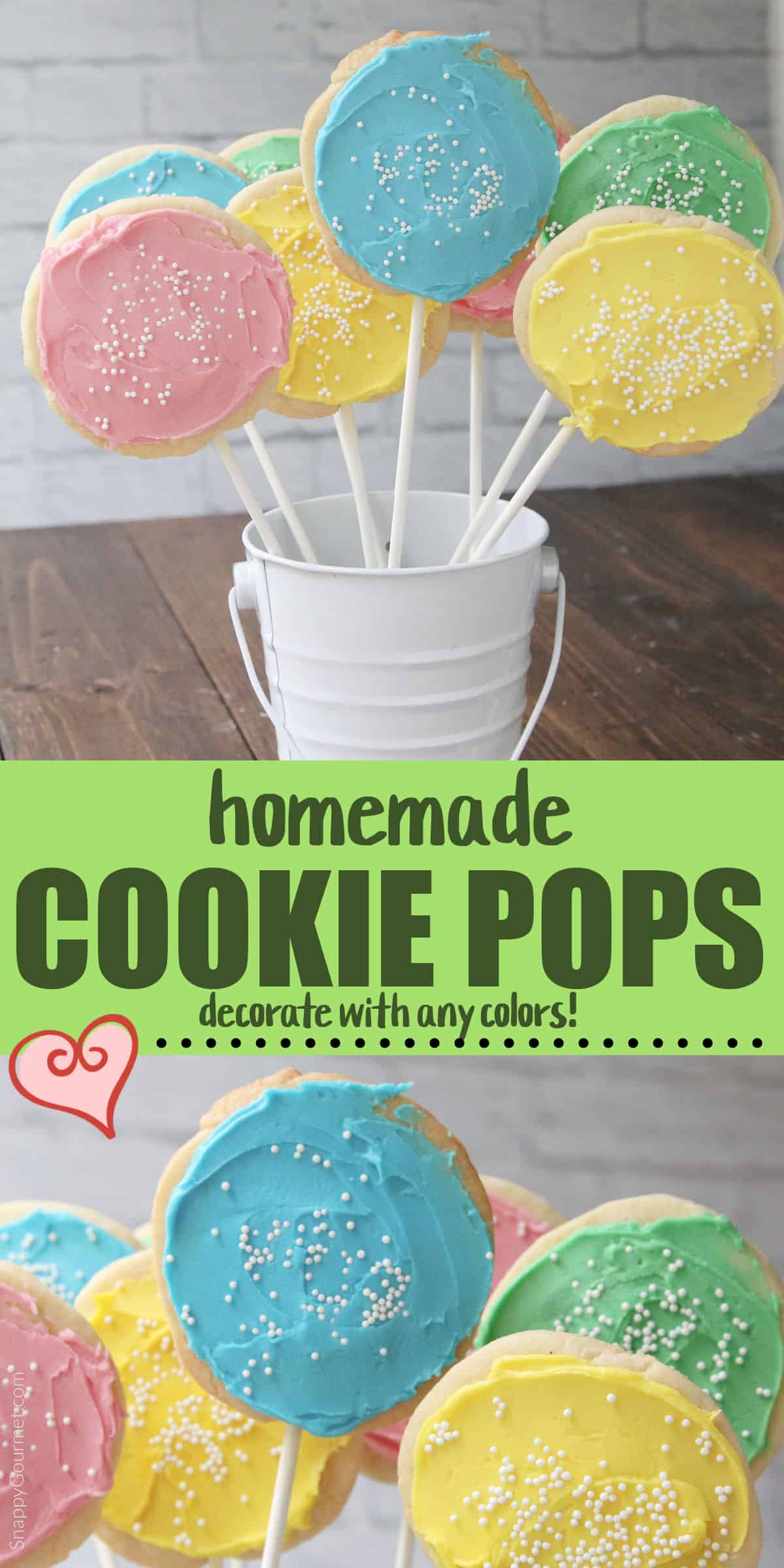 colorful collage of Cookie Pops