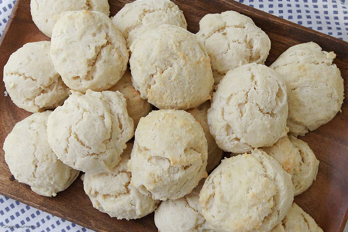 Drop Biscuits closeup of Drop Biscuits