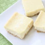 Key Lime Pie Bars on plate