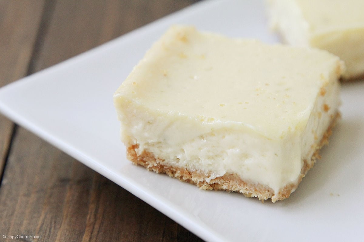 Key Lime Pie Bar on plate