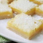 Lemons Bars on plate