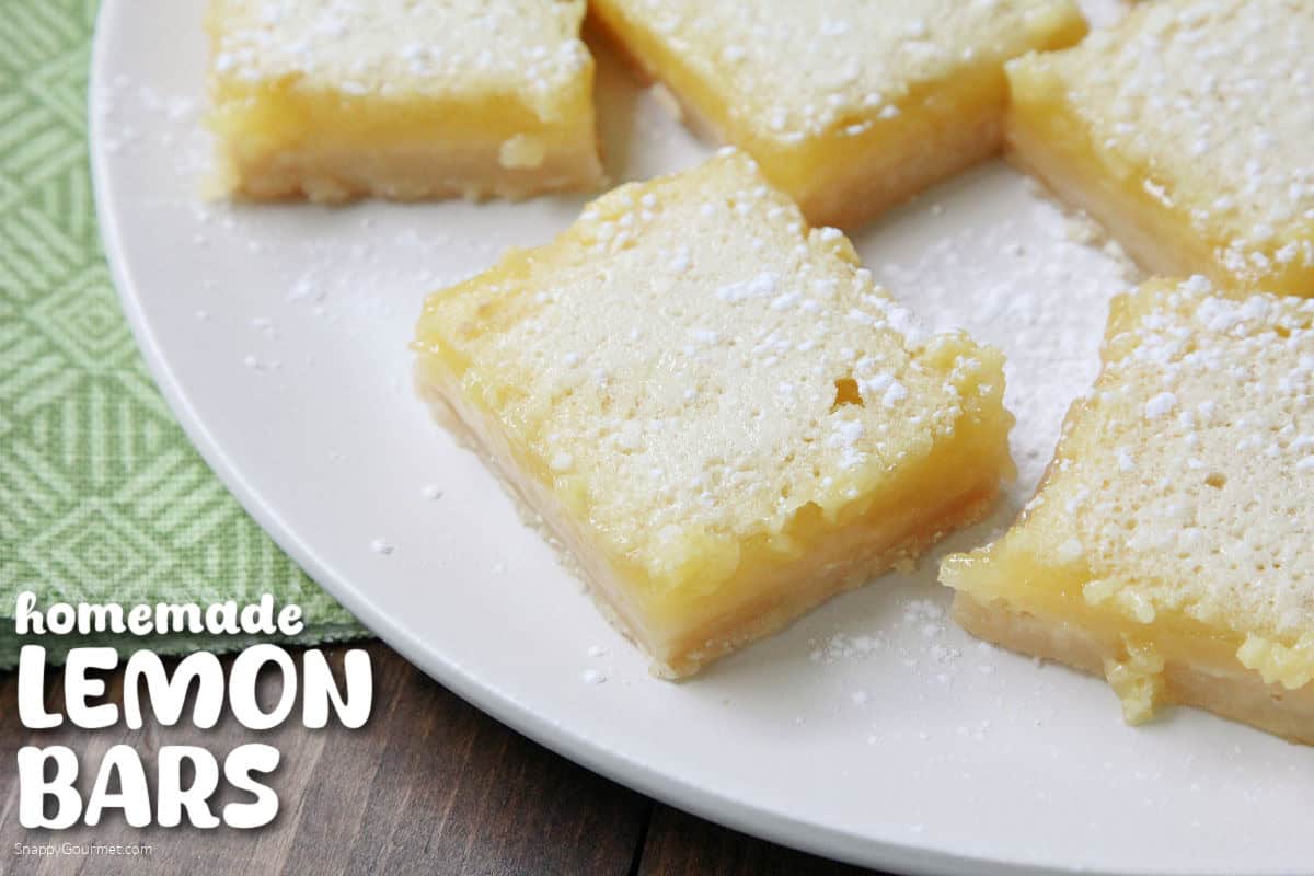 Lemons Bars on plate