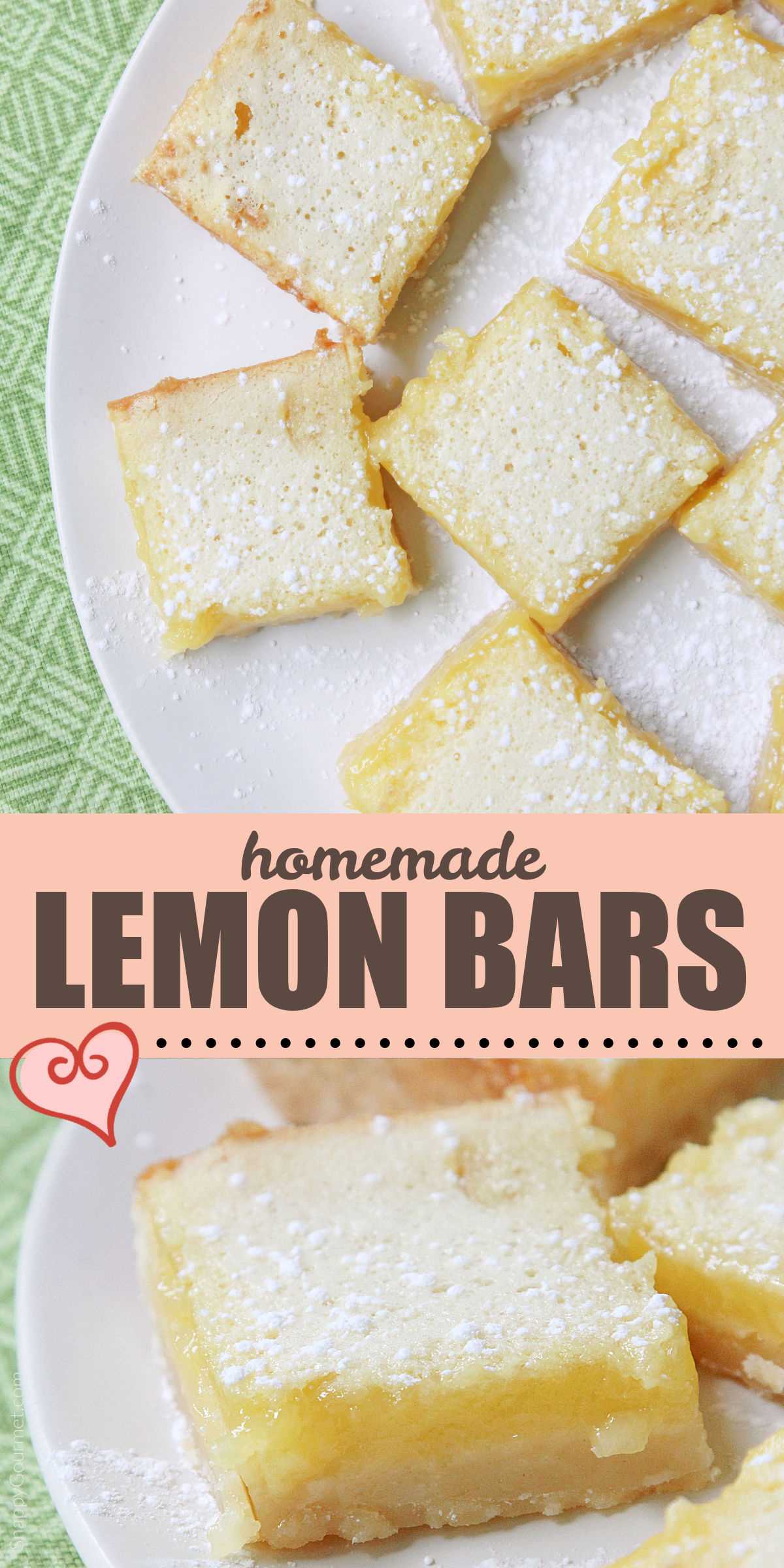 collage of Lemons Bars