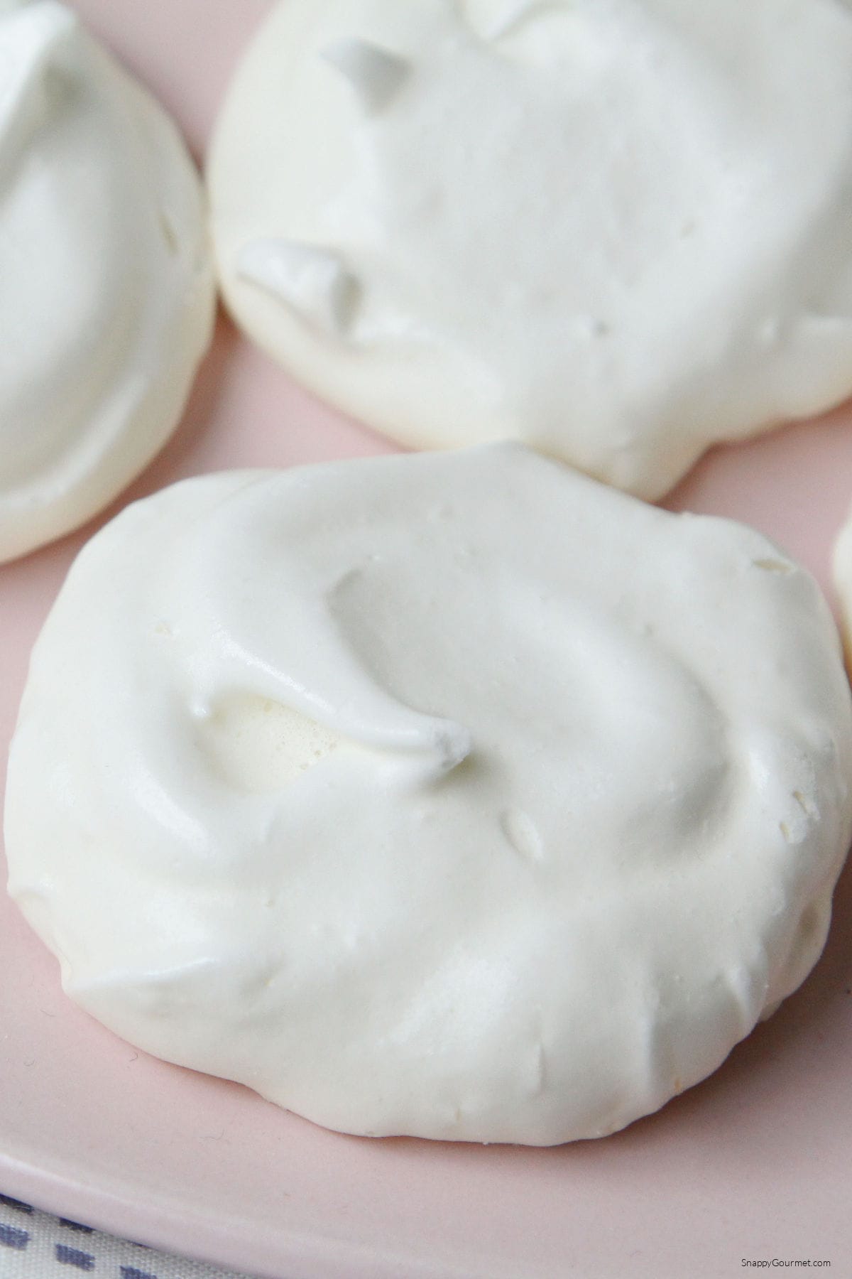 Meringue Cookies closeup of Meringue Cookie