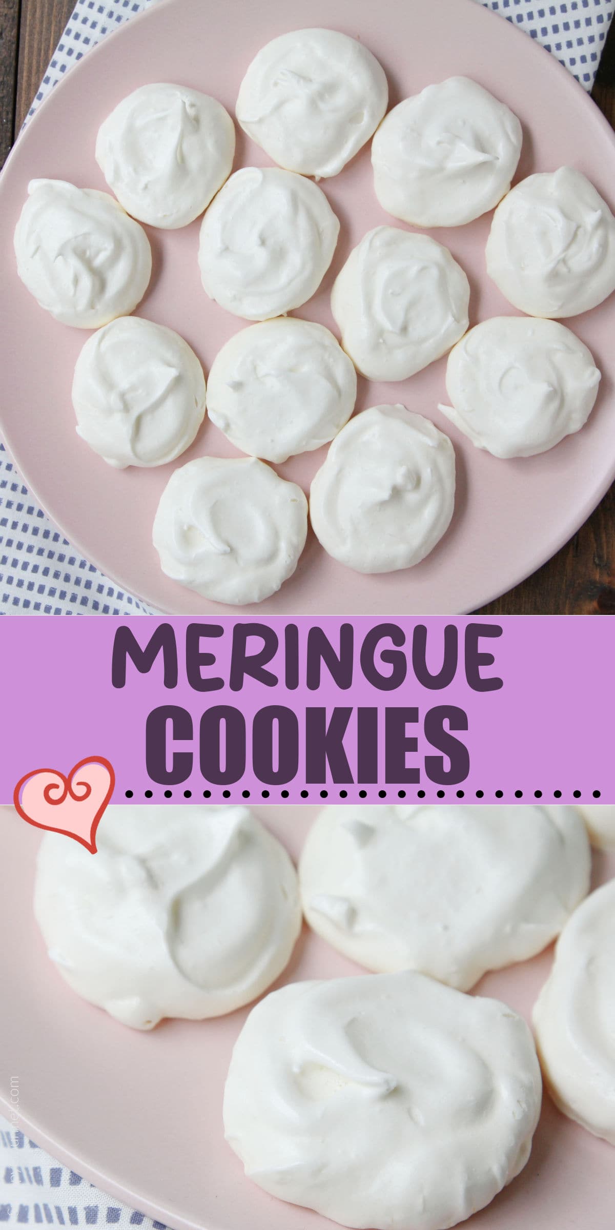Meringue Cookies collage of Meringue Cookies