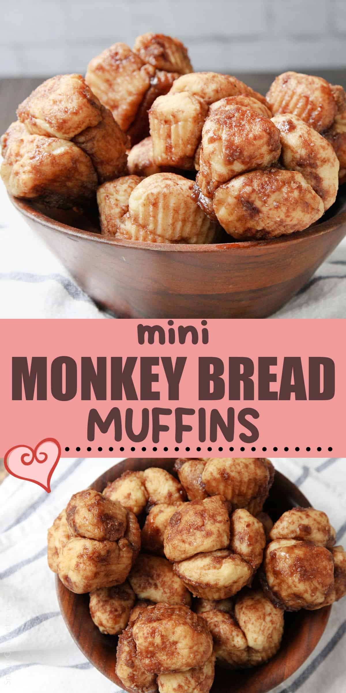 collage of Mini Monkey Bread Muffins