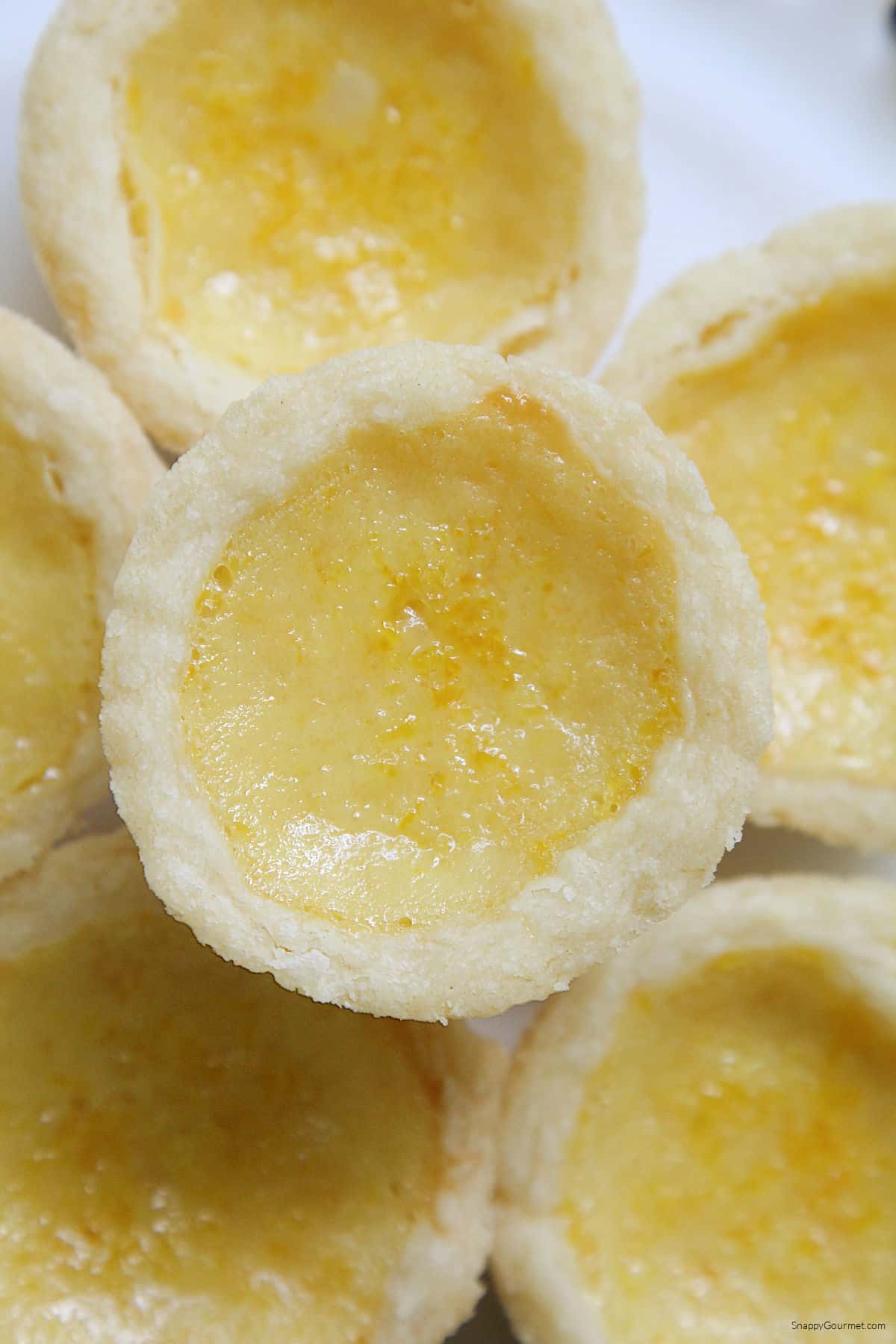 Mini Orange Pies closeup of homemade Mini Orange Pies