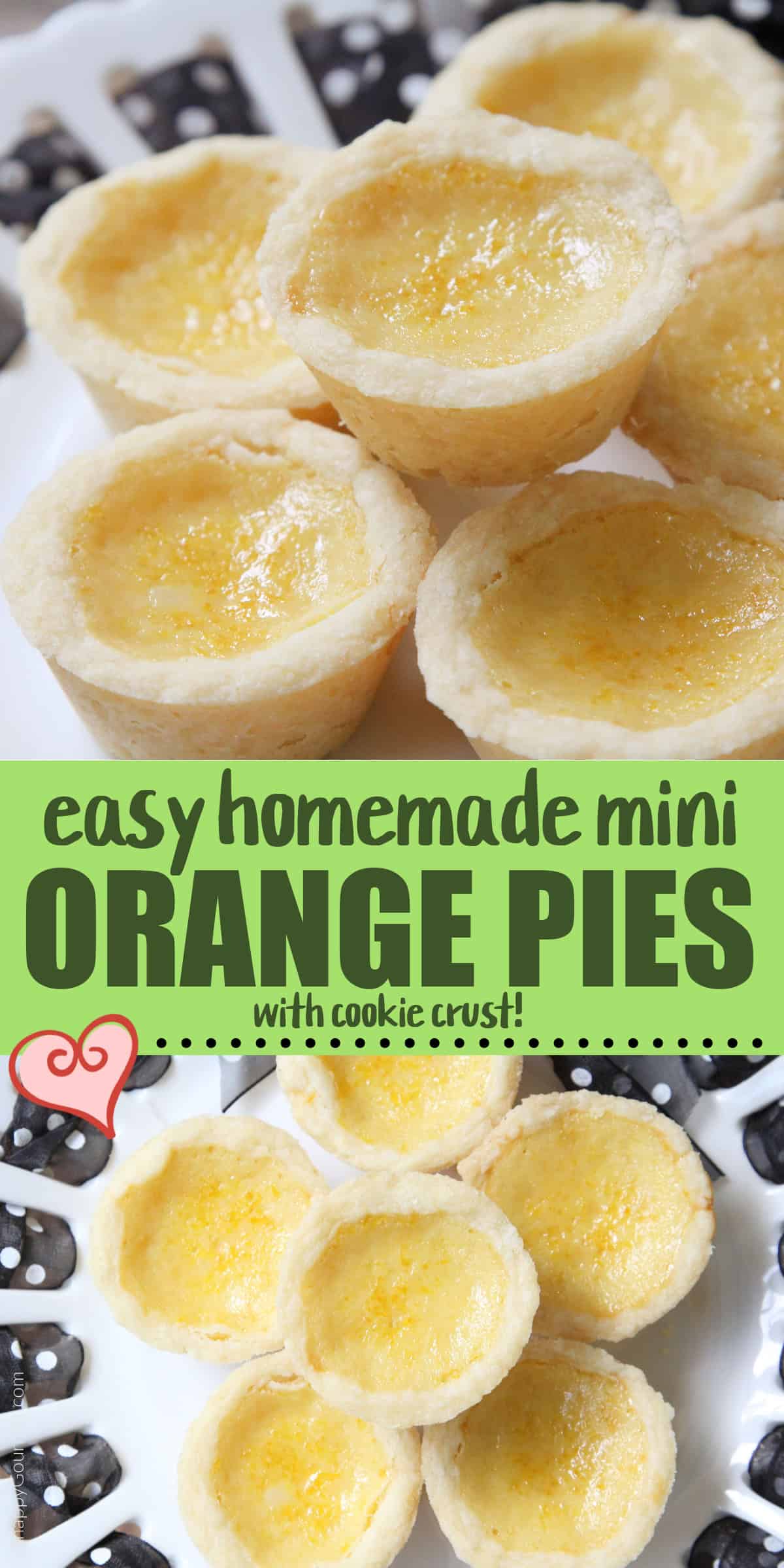 Mini Orange Pies collage of Mini Orange Pies