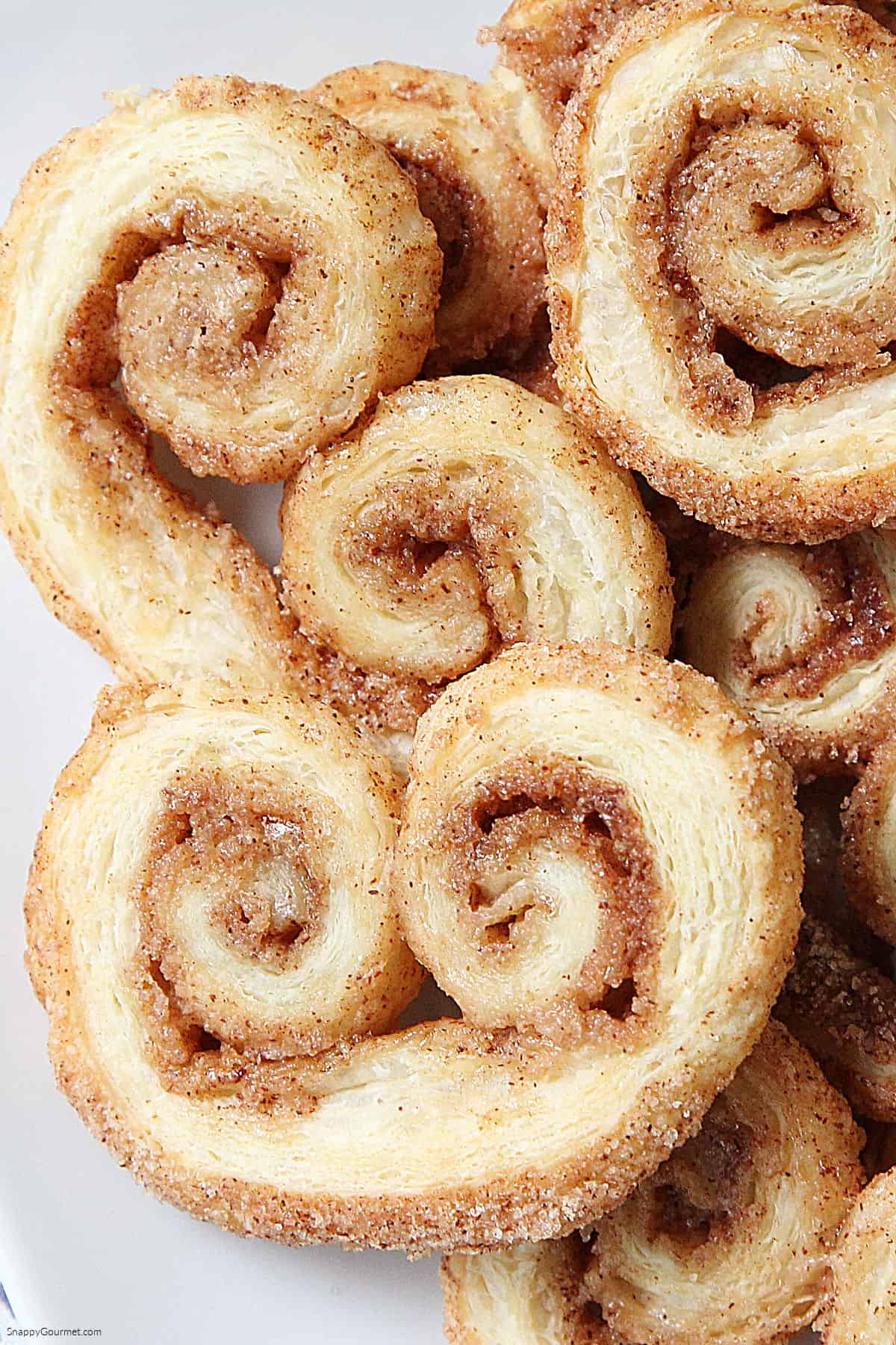 Palmiers Palmiers on plate