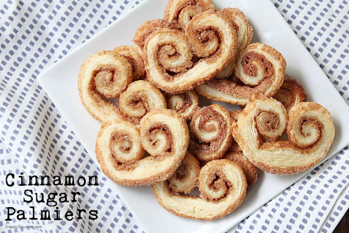 Palmiers Palmiers on plate