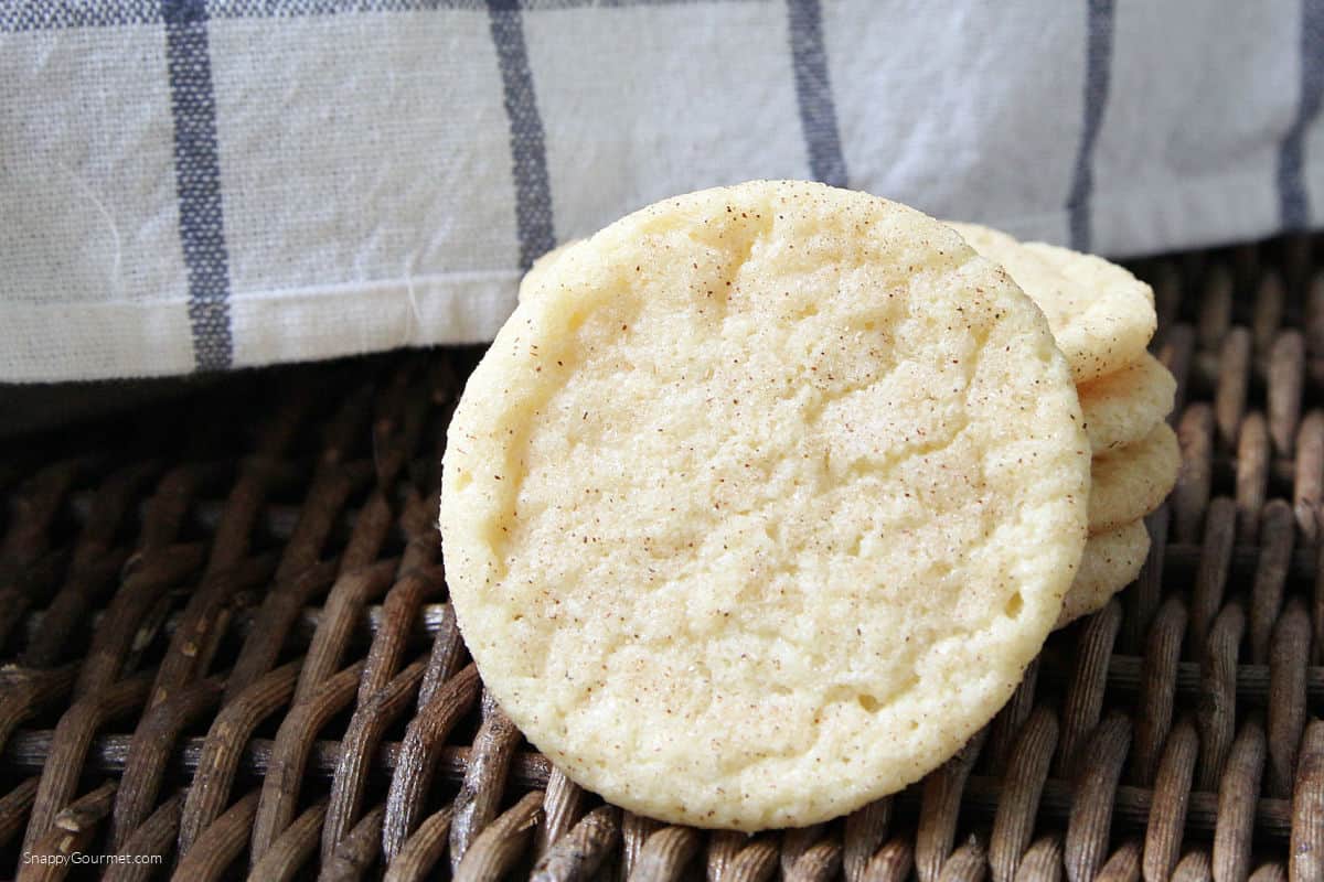 Snickerdoodle Cookies Snickerdoodle Cookies stacked with one resting against