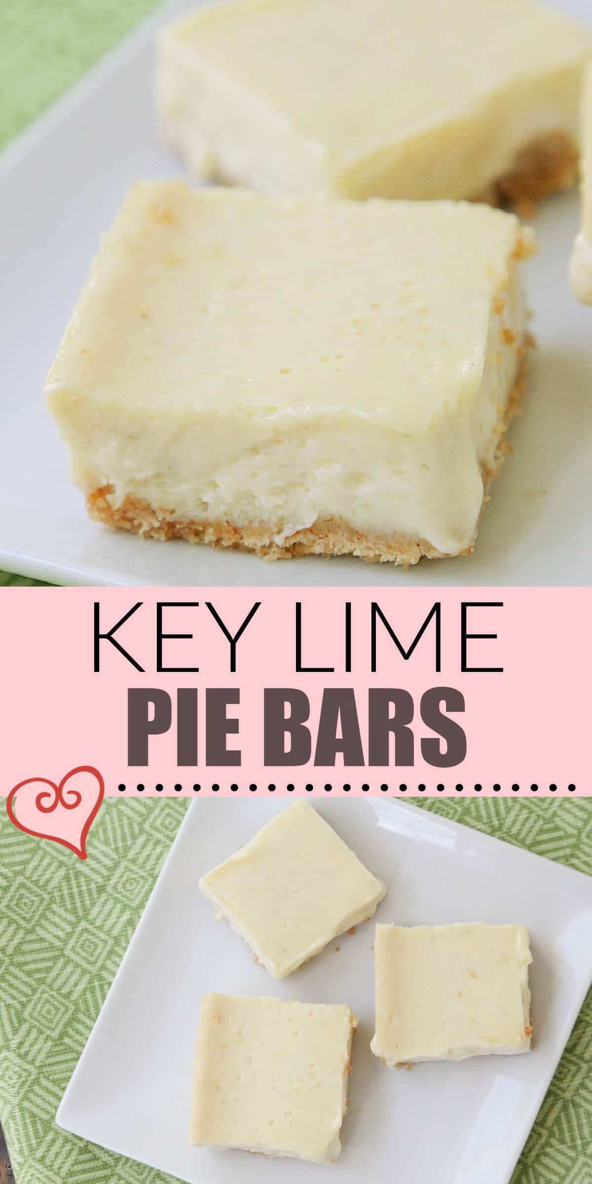 collage of Key Lime Pie Bars