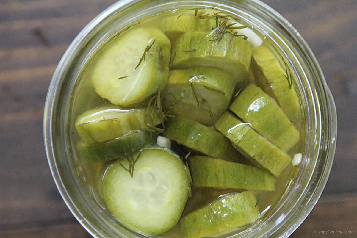 Beer Pickles Beer Pickles in mason jar