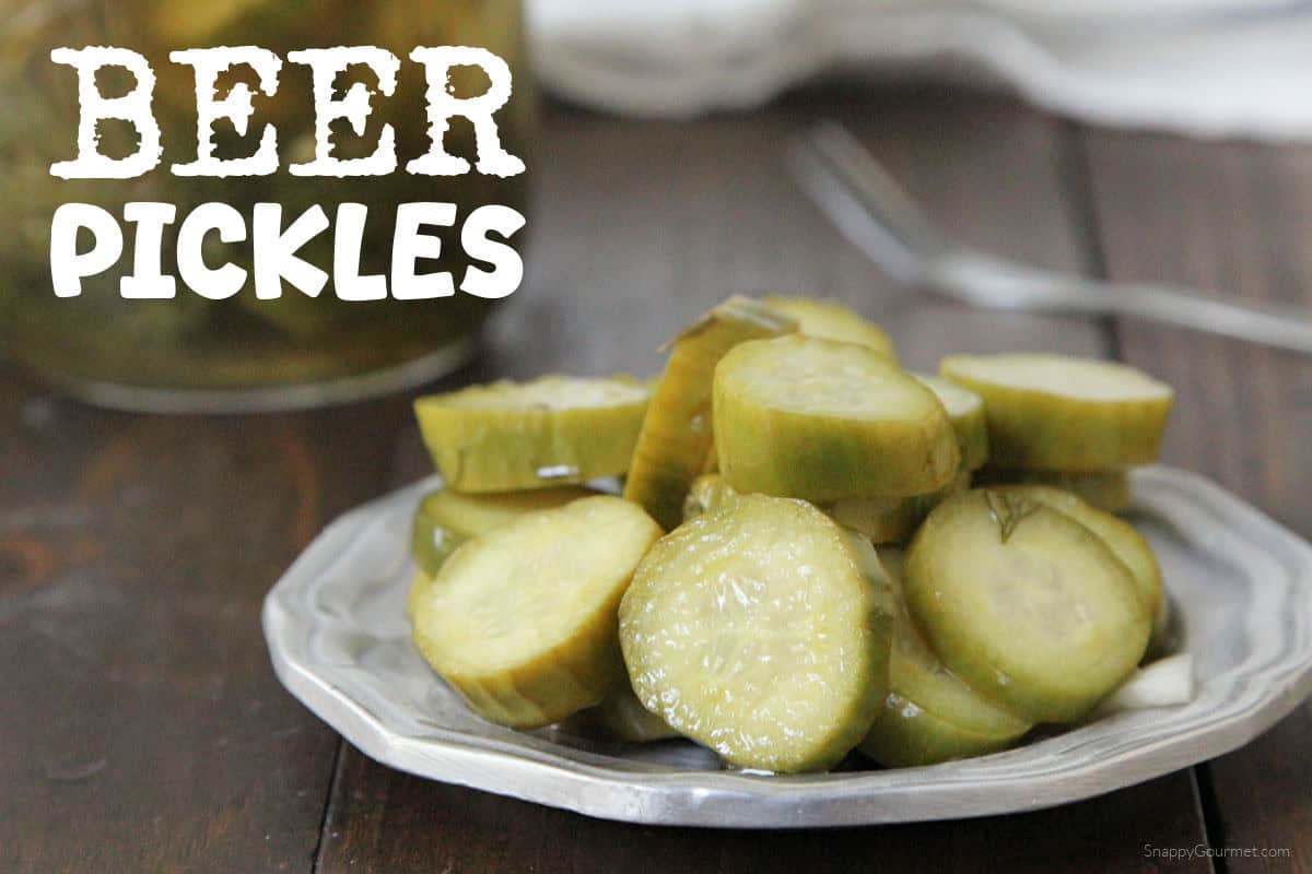 Beer Pickles small plate of Beer Pickles