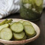 bowl of Garlic Pickles